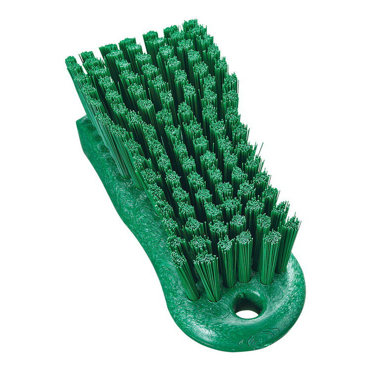 ■商品説明●洗浄効果抜群:一般的な洗浄ブラシに比べ毛量が多く密度が高いので洗浄効果に優れています ●耐久性:ポリプロピレンに発泡剤をミックスさせたボディは高い耐久性があります ●毛の抜け落ちを防止:毛の根元を非腐食性の留め金でしっかりと固定しているので、毛が抜けにくい ●持ちやすい:人間工学に基づいて設計しているため持ちやすく疲れない ●細菌汚染を防ぐ:ポリエステル製のブラシ毛は耐熱温度130度なので市煮沸消毒が可能 ●衛生的:ストレート毛は乾燥しやすく菌の繁殖を抑える■商品サイズ●ブラシサイズ(mm):64×146●全長(mm):152■カラー■生産国メキシコ■材質■備考●毛長(mm):30【代引きについて】こちらの商品は、代引きでの出荷は受け付けておりません。【送料について】北海道、沖縄、離島は送料を頂きます。