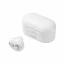 エレコム Bluetoothヘッドセット 片耳(左右対応) 小型 充電ケース付き MEMSマイク 通話可能 音量ボタン付き web会議 ホワイト(代引不可)【送料無料】