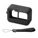GoPro HERO9 Black用 シリコンケース ハンドストラップ付き アクションカメラ ゴープロ9 ブラック AC-GP9BSSCBK エレコム(代引不可)(2)