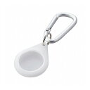 AirTag用ケース 保護カバー シリコン カラビナ付 アンチダストコート 持ち運び クリア AT-SCKCR エレコム(代引不可)【メール便(ネコポス)】【送...