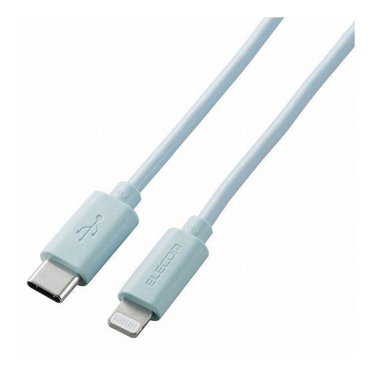 ライトニングケーブル Type-C-Lightning 1m ブルー U2C-APCL10BU エレコム(代引不可)【メール便(ネコポス)】【送料無料】