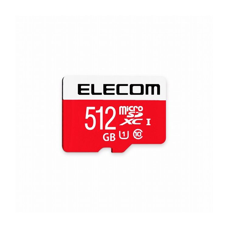 マイクロSD 512GB ニンテンドースイッチ対応 SD変換アダプター付 エレコム ELECOM(代引不可)【送料無料】【メール便（ネコポス）】