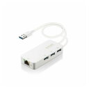 ELECOM LANアダプター 有線 タイプA Giga USBハブ付 USB-A×3 USB3.2 Gen1 3.1 Gen1 3.0 10 100 1000...
