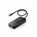 ELECOM LANアダプター 有線 タイプC Giga USBハブ付 USB-A×3 USB3.2 Gen1 3.1 Gen1 3.0 10 100 1000...