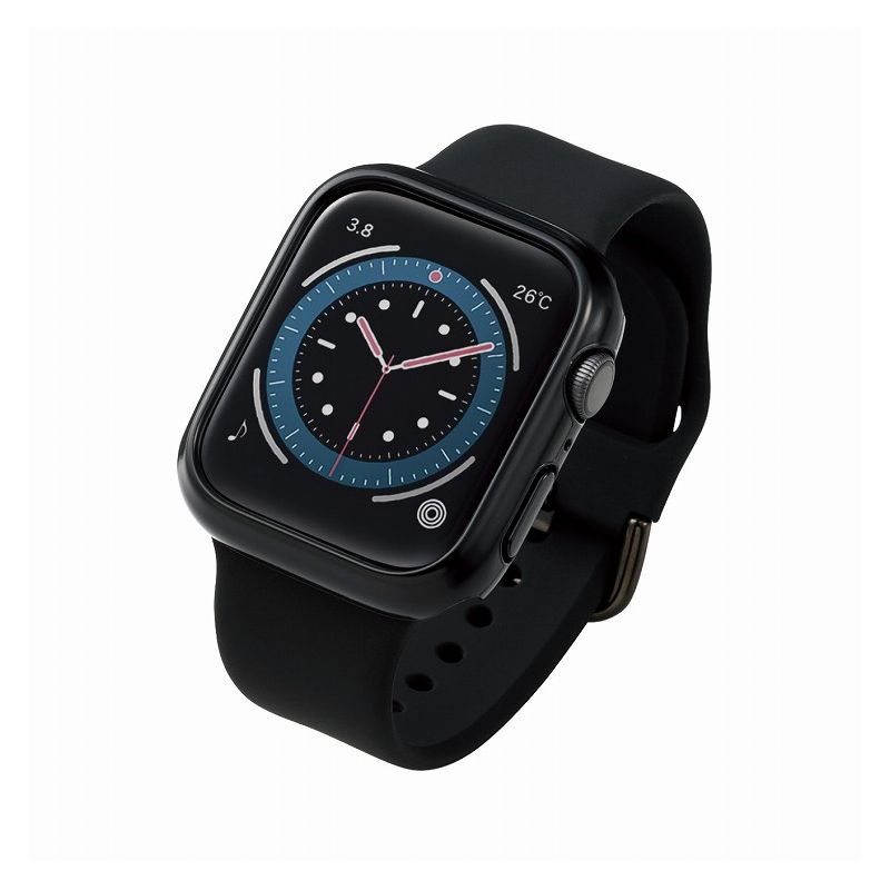 ELECOM AbvEHb` یP[X op[ Series 6 5 4 SE 44mm ʕی n[h |J[{l[g ϏՌ h~ Apple Watch ubN GR AW-20MBPPBK(s)y[֔zz