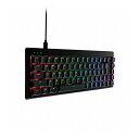 エレコム ゲーミングキーボード V custom 有線 着脱式ケーブル RGB メカニカル 銀軸 / スピードリニア 日本語配列 テンキーレス USB Aポート×1 ブラック TK-VK300SBK(代引不可)【送料無料】