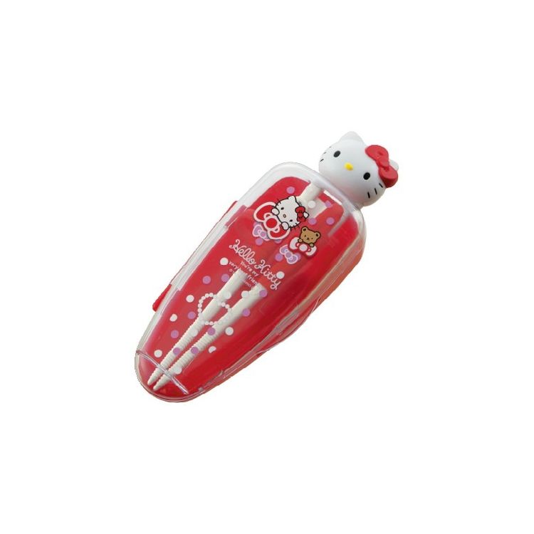 サンリオ sanrio ハローキティ くまとリボン キャラクターダイカットトレーニング箸 右利き用 子供 おはし 練習 ベビー食器 ADXT1DS スケーター skater【送料無料】