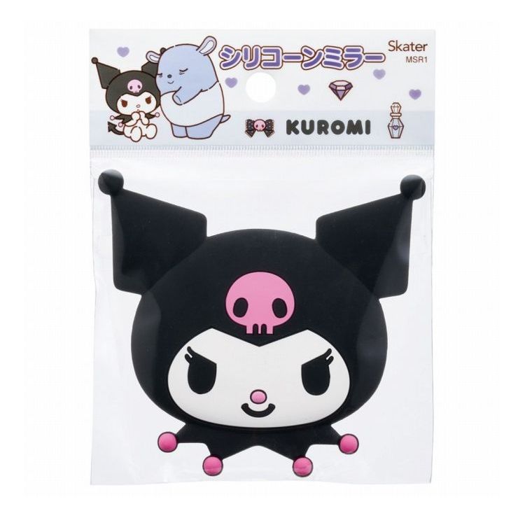 リコメン堂インテリア館のサンリオ sanrio クロミ キャラクター ダイカット シリコンミラー 鏡 ミラー 可愛い 携帯 メイク直し 身だしなみ MSR1 スケーター skater｜アングル3
