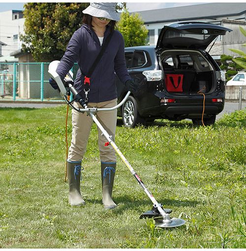 京セラ KYOCERA 電気式刈払機 AKS-6000 草刈 草刈り機 軽量チップソー ガーデニン...