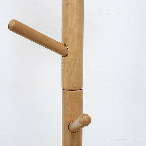 キッズポールハンガー リス W400×D400×H1230mm ラバーウッド おしゃれ ナチュラル(代引不可)【送料無料】 [3]