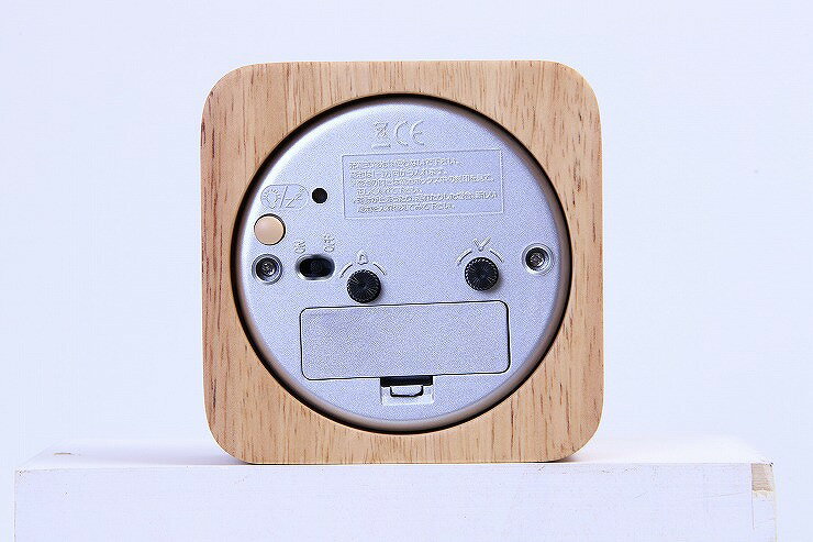 置時計 ウィル スクエア W102×D42×H102mm 天然木 ウォッチ おしゃれ ナチュラル(代引不可)【送料無料】 [2]