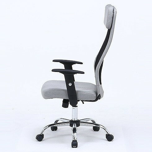 ファブリッシュチェア Mix W615×D645×H1110~1190mm 430~510mm 合成皮革 鋼 おしゃれ グレージュ(代引不可)【送料無料】 [3]