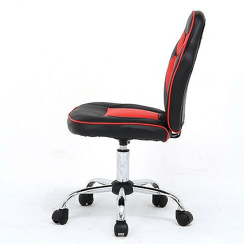 レーシングチェア キッズ用 W500×D500×H825~900mm 440~520mm +PVC ナイロン樹脂 鉄 おしゃれ レッド(代引不可)【送料無料】 [2]