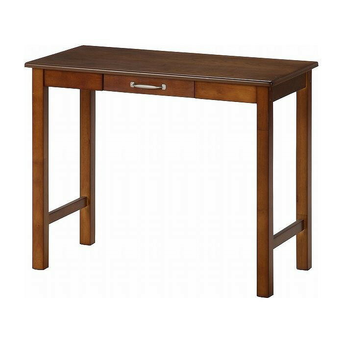 デスク マンチェスター W900×D450×H720mm 天然木化粧繊維板 おしゃれ 机 ミディアムブラウン(代引不可)..