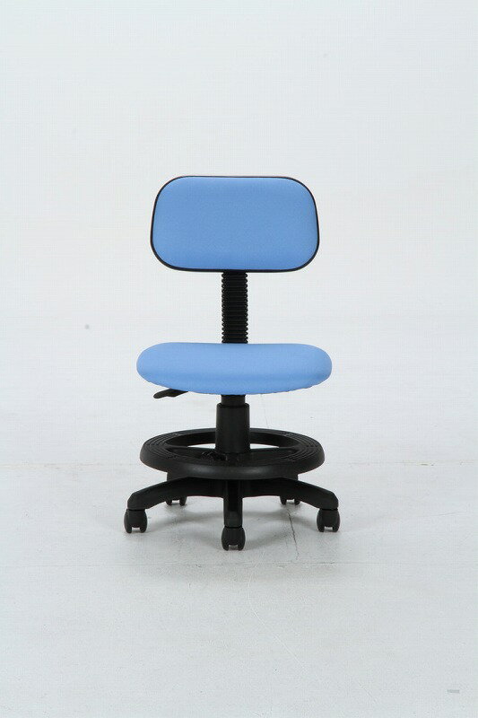 学童チェアー ブルー 幅45×奥行47×高さ76~87cm スチール ウレタンフォーム ポリエステル(代引不可)【送料無料】 [2]