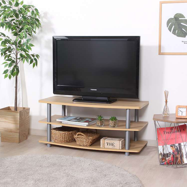 TVラック 幅90cm テレビ台 木目調 32型テレビ対応 ロータイプ AV機器 デッキ収納 TV台(代引不可)【送料..