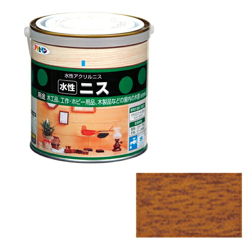 【用途】木工品、工作・ホビー用品、木製品などの屋内の木部(床を除く)の塗装。【機能・特徴】着色とニス塗りが同時にでき、木目を生かした美しいツヤに仕上がります。水性塗料なので塗りやすく、用具の後始末も水でできます。【仕様】●内容量：0.7L。●色：ゴールドオーク。●標準塗り面積(2回塗り)：5.4〜9.8m2。●乾燥時間：夏期30分〜1時間・冬期2〜3時間。●一般名：水性アクリル樹脂塗料。【商品サイズ】幅115×高さ120×奥行115mm　重量900g【注意事項ほか】塗料の粘度が高くて塗りにくい時は、水で少し(5パーセント以内)うすめて下さい。用具は、塗料が乾かないうちに水か湯で洗ってください。【送料について】北海道、沖縄、離島は送料を頂きます。