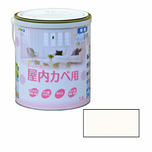 Rakuten - アサヒペン NEWインテリアカラー屋内壁 1.6Lホワイトピンク【送料無料】