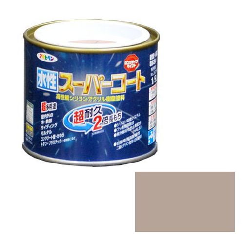 乐天商城 - アサヒペン 多用途-水性スーパーコート 1/5L-バーチブラウン【送料無料】