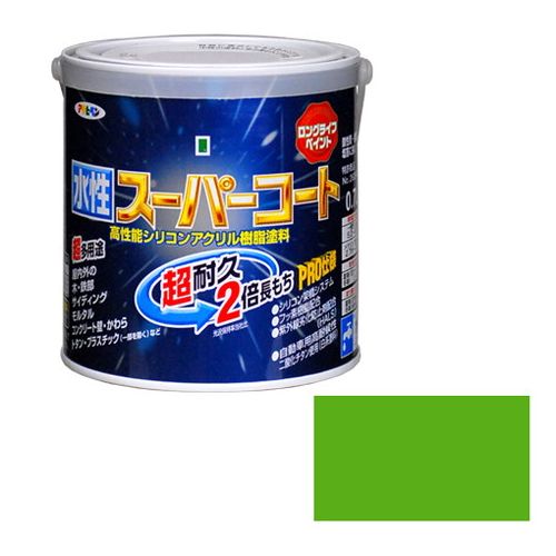 アサヒペン 多用途-水性スーパーコート 0.7L-ワカクサイロ