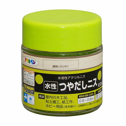 樂天商城 - アサヒペン 水性ツヤだしニス 100ML-トウメイークリヤ