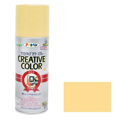 アサヒペン クリエイティブカラースプレー 300ML-73Bイエロー【送料無料】