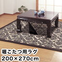 ●サイズ:(約)200×270cm、中抜き/(約)90×120cm●重さ:(約)3.4kg●素材/表面:ポリエステル70%・綿15%・レーヨン10%・ナイロン3%・アクリル2%、中綿:ポリエステル100％、裏面:ポリエステル100％(滑り止め加工)、縁:ポリエステル100％●中国製●ふっくら中綿入りラグ。●冬は掘こたつ用、他の季節は普通のカーペットとして1年中使えます。●センターに抜き部分を設けてあるので掘こたつにぴったりです。●ふかふかのクッション性で座布団いらず。洗練されたお洒落な空間を演出します。●丸洗いOK(ネット使用)※こたつは商品に含まれておりません。【代引きについて】こちらの商品は、代引きでの出荷は受け付けておりません。【送料について】北海道、沖縄、離島は送料を頂きます。ゴブラン織 堀こたつ用ラグドルチェ 200×200cmドルチェ 200×270cmアイビー 200×200cmアイビー 200×270cm