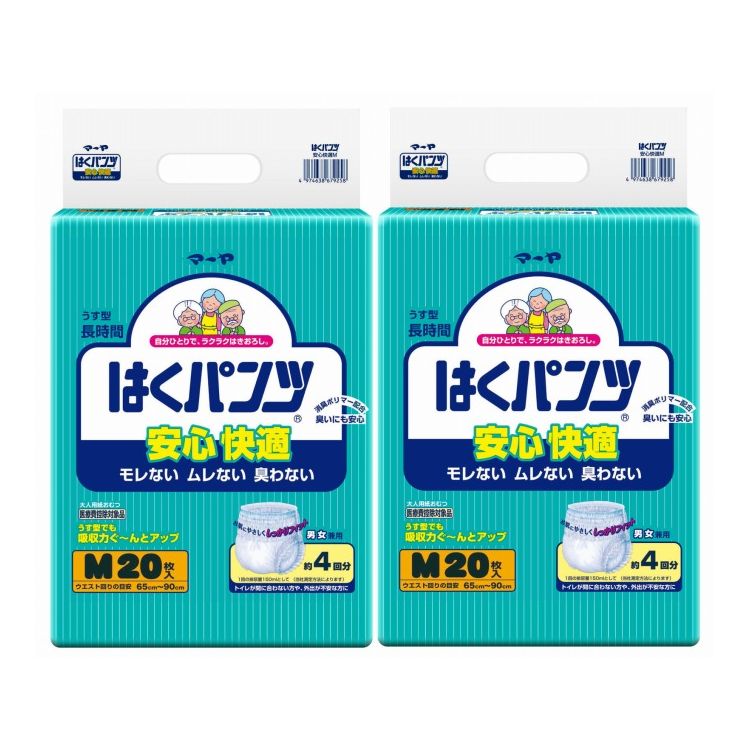 「尿とりパッド」と「はくパンツ」の併用で経済的＆交換の手間がグッとラク！色／ホワイト不安に寄り添う吸水アイテム大人のおまもりケア：睡眠中の不安・間に合わない不安賢い使い方：はくパンツとパッドを併用することで汚れたパッドの交換のみで済ませられます。4回吸収(約600ml)はきやすい：ゆったりソフトギャザーでパンツの上げ下げラクラク脱ぐのも簡単：使用後は脇部分を簡単に破けてすぐに脱げますモレ防止：ガードギャザーで横モレ・臭いを防止動きやすいすっきりマット：モコモコしない快適なはき心地サイズが豊富！■商品サイズ(1枚)：(約)幅56×奥行78cm、適応ウエスト：(約)65〜90cm■素材表面材：ポリオレフィン不織布、吸収材：綿状パルプ・吸収紙・高分子吸収材、防水材：ポリエチレンフィルム、伸縮材：ポリウレタン系、結合材：スチレン系エラストマー、外装材：ポリエチレン■重量(1枚)：(約)51.2g■生産国日本■特徴吸収回数：約4回分(約600ml)【代引きについて】こちらの商品は、代引きでの出荷は受け付けておりません。【送料について】北海道、沖縄、離島は送料を頂きます。