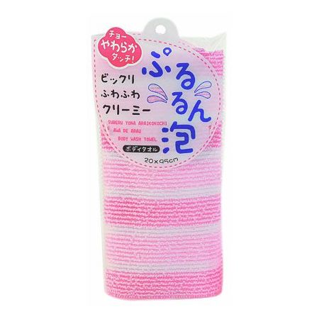 横綱工業 ぷるるん泡 ボディタオル ピンク 横綱工業 ぷるるん泡 ボディタオル ピンク