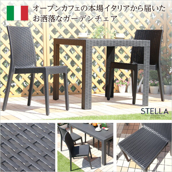 チェア ガーデンチェア 2脚セット スタッキングチェア ステラ カフェチェア シンプ...