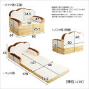 ソファベッド 日本製 食パン型 かわいい ソファ 低反発 マットレス 国産 かわいい おしゃれ (送料無料) （代引不可） 2