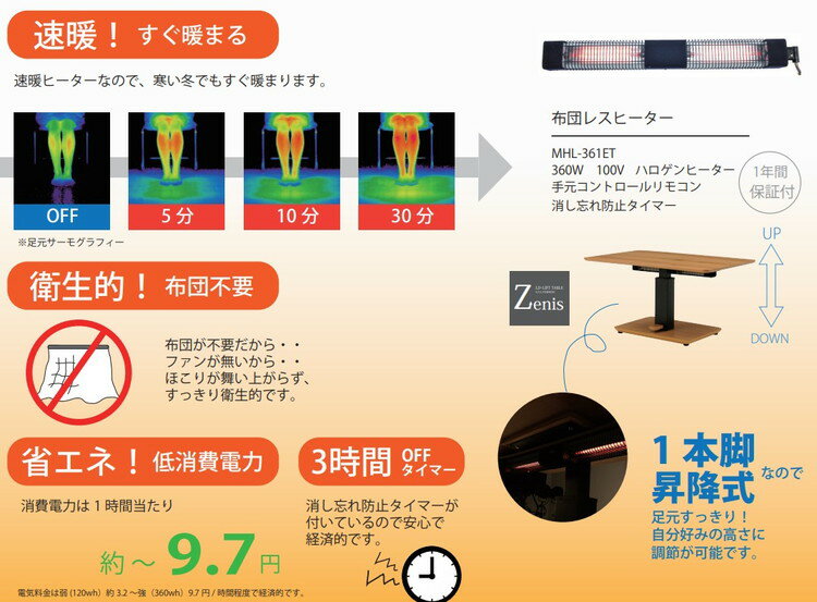 ※Zenis専用オプション※ ヒーターオプションセット 3時間タイマー付 電子リモコン有り(代引不可)【送料無料】