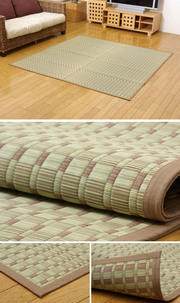 純国産 掛川織 い草カーペット 『奥丹後』 江戸間2畳(約174×174cm)【送料無料】【代引き不可】 [3]