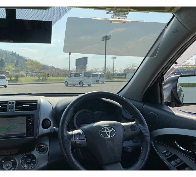 2in1昼夜兼用カーシールド 自動車用 カーバイザー カーシールド 偏光 サンバイザー サンシェード昼夜兼用 光反射 日差し対策 日差し 対策 運転 車 カー 取付簡単 アクリルプレート プレート(代引不可)【送料無料】
