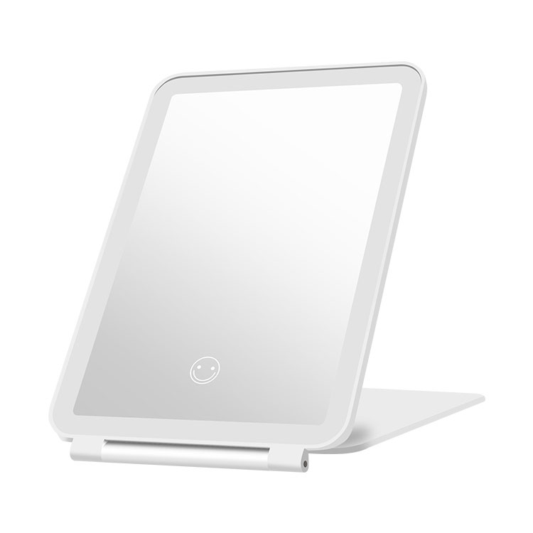 LEDミラー S コンパクトサイズ 女優ライト メイク メイクアップ 照明付き鏡 照明付きミラー 折りたたみ..