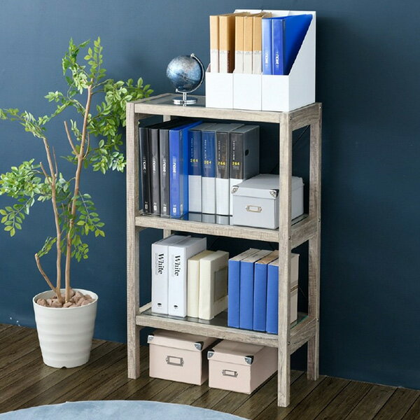 ボタニカル ラック 3段 フラワースタンド 古材 ガラス シャビ? 観葉植物 インテリア 幅60 奥行30 高さ1..