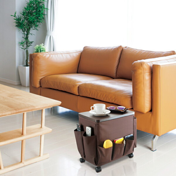 よく使う小物をスッキリひとまとめ!サイドテーブルワゴン(代引不可)【送料無料】