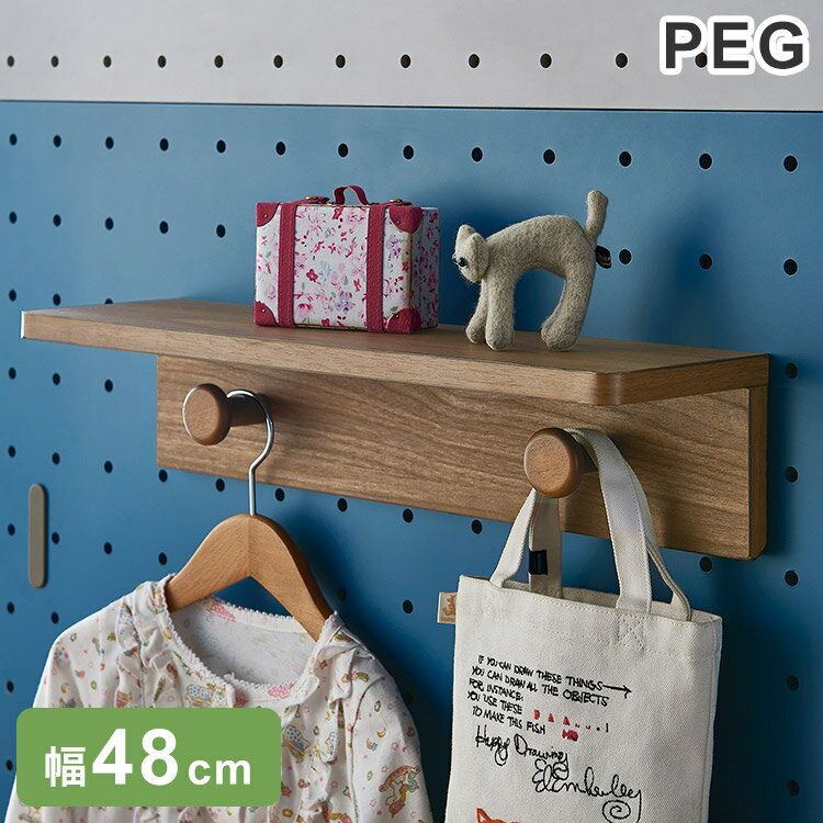 棚小 フック2個付 単品 KOIZUMI コイズミ ペグ PEG 収納 学習机 学習デスク 子供部屋 ペグシリーズ ベッド用オプションパーツ リビング学習(代引不可)【送料無料】