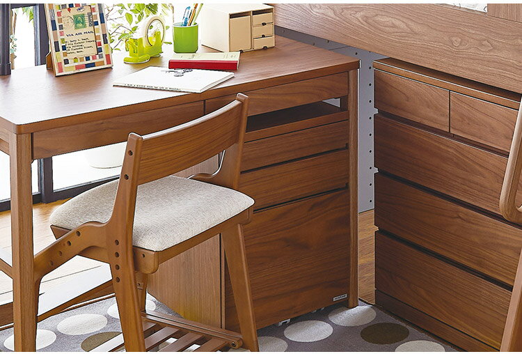 ワゴン KOIZUMI コイズミ PEG ペグ ワゴン おしゃれ コーディネート 組合せ 収納 ベッドデスク 自分好み デスクセット 子供用 フルオープンレール インテリア シンプル(代引不可)【送料無料】