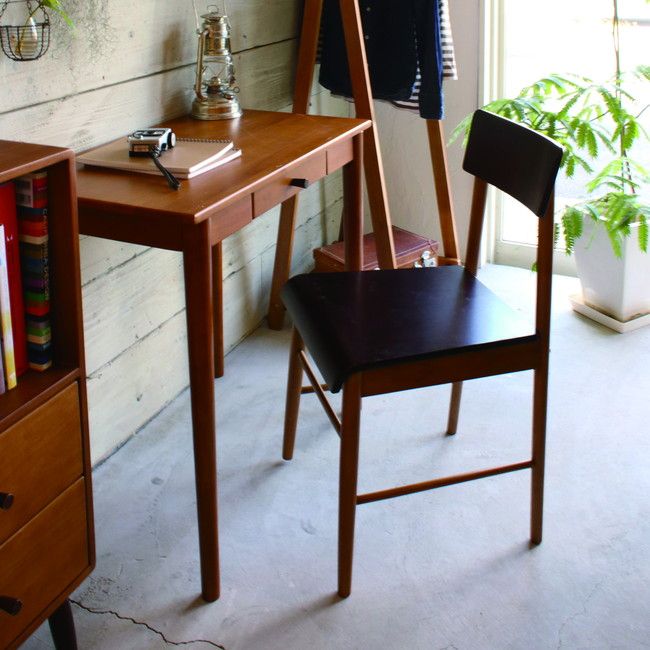 ココア デスク KOKOA-D デスク パソコンデスク pcデスク 学習机 勉強机 引き出し 木製 天然木 勉強 作業 コンパクト(代引不可)【送料無料】