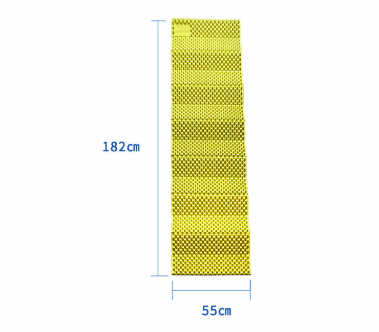 キャンプマット アウトドアマット 182×55cm 折り畳み 極厚 16mm 寝袋マット 保温 軽量 コンパクト 収納袋付き シュラフマット(代引不可)【送料無料】