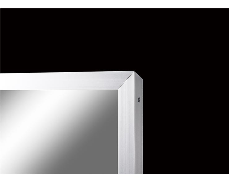 【割れないミラー】 移動式スポーツミラー キャスター付 幅90×高さ180×厚さ2.7cm 鏡 姿見鏡 全身鏡 割れない鏡 ミラー(代引不可)【送料無料】 [2]