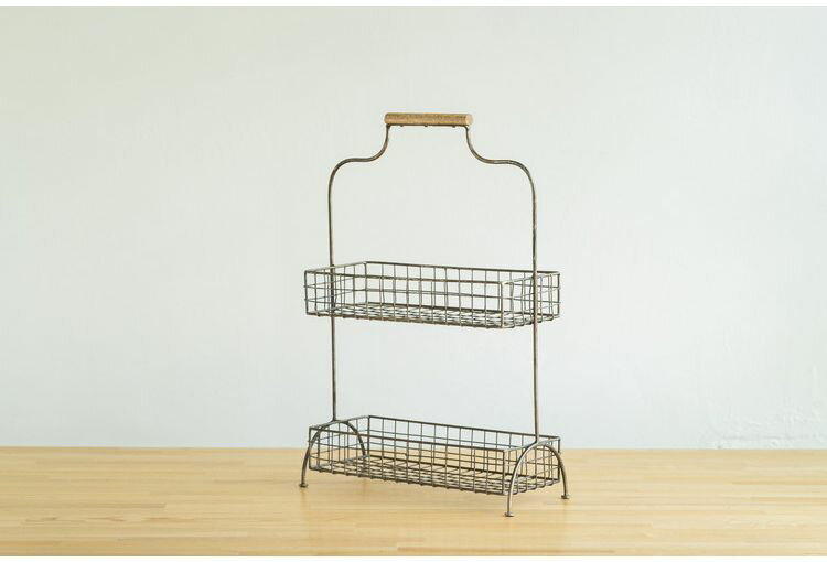 キッチンラック スパイスラック キッチン収納 スチール アンティーク調 おしゃれ シンプル 軽量 かわいい ヴィンテージ 新生活 一人暮らし(代引不可)【送料無料】