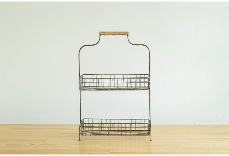 キッチンラック スパイスラック キッチン収納 スチール アンティーク調 おしゃれ シンプル 軽量 かわいい ヴィンテージ 新生活 一人暮らし(代引不可)【送料無料】