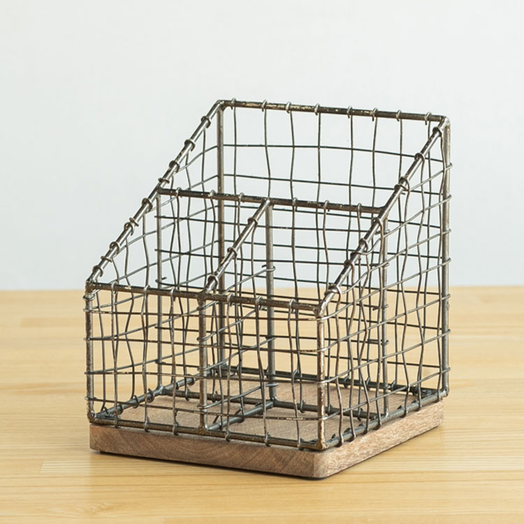 アンティーク調 リモコンホルダー おしゃれ 北欧 ワイヤー ヴィンテージ ワイヤー スチール リビング 子ども部屋 寝室(代引不可)【送料無料】