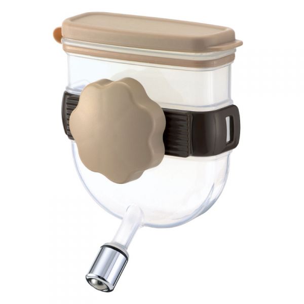 リッチェル ペット用 ウォーターノズル キャリー用 ブラウン ウォーター ノズル 犬用 薄型 コンパクト 取り外し簡単 給水器のサムネイル