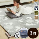 洗える ホットカーペット+カバーセット〔モリス〕3畳用(200x240) セット 電気カーペット ラグ マット【送料無料】