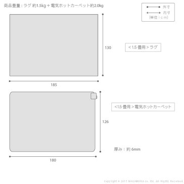 ホットカーペット カバー 洗える ヘリンボーンホットカーペット・カバー 〔フランクリン〕 1.5畳(185x130cm)(代引不可)【送料無料】