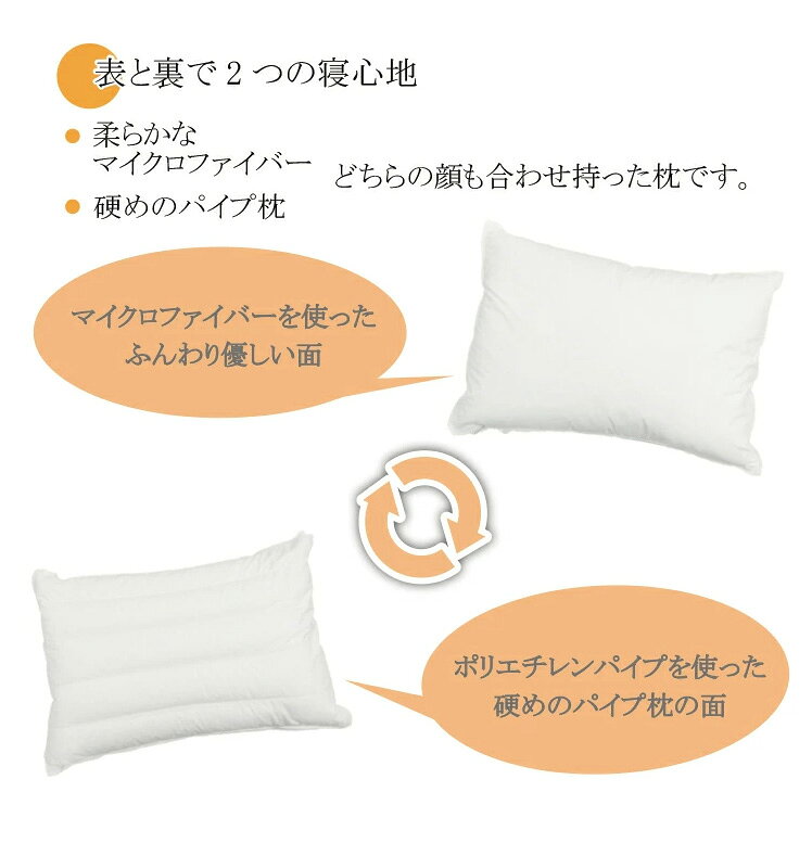 マシュマロパイプ枕 丸八真綿 ホテル仕様 63×43cm 上質羽毛 綿100% クリーム 無地 ストレートネック 安眠 快眠 シンプル 本格 まくら ピロー まくら 寝具 枕 パイプ Sleep Artist(代引不可)【送料無料】 [3]
