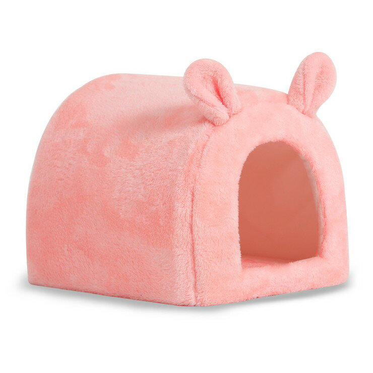 roomnhome バーニーペットハウス(ピンク) 31×36×29cm ぺットハウス ぺットマット 犬ハウス 猫ハウス ぺットクッション(代引不可)【送料無料】